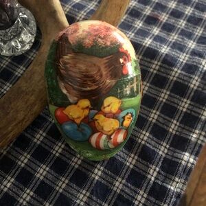 Vintage German Made Paper Mache Egg